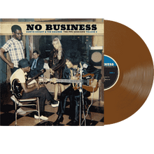 Charger l'image dans la galerie, Vinyl record with a cover showing a group of people playing guitar, titled 'No Business'.