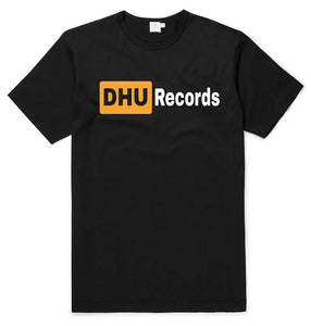 DHU Records - Unisex T-Shirt:  Logo (Black)