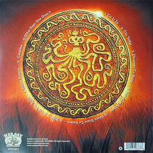 Charger l'image dans la galerie, Vinyl record cover with intricate design and text on a red and orange background