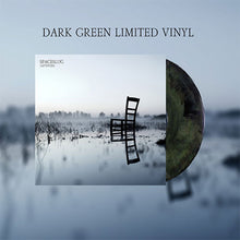 Cargar imagen en el visor de la galería, Vinyl record with a chair reflection in water and 'Dark Green Limited Vinyl' text.