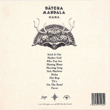 Cargar imagen en el visor de la galería, Album back cover with mandala design and tracklist on a beige background