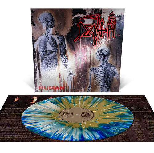 Vinyl record with a colorful disc and cover featuring artistic design and text.