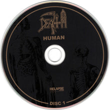 Cargar imagen en el visor de la galería, CD disc with 'Death' logo and text on a black background