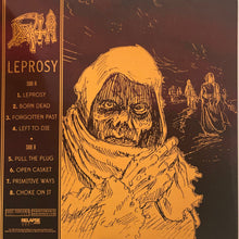 Cargar imagen en el visor de la galería, Death - Leprosy back vinyl record cover artwork.