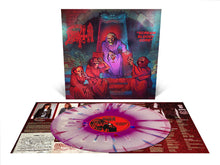 Load image into Gallery viewer, Vinyl record with colorful cover featuring a satanic-themed illustration on a white background