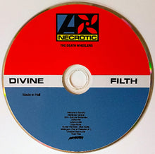 Charger l'image dans la galerie, CD with Necrotic band logo and text on a red, white, and blue background