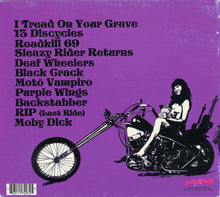 Charger l'image dans la galerie, Album cover with motorcycle and text on a purple background