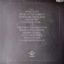 Cargar imagen en el visor de la galería, Back cover of album by Death Wolf - IV: Come The Dark. A plain dark background with text of the song titles.
