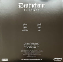Cargar imagen en el visor de la galería, Back cover of a vinyl album with 'Deathchant' branding and track listings.