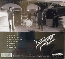 Cargar imagen en el visor de la galería, Back cover of a music album featuring a band on stage with a bridge in the background, tracklist, and band name.