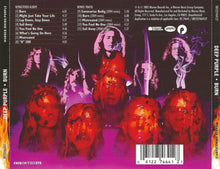 Load image into Gallery viewer, Back cover of Deep Purple 'Burn' album with band members and album details.