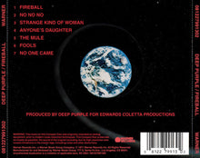 Load image into Gallery viewer, Deep Purple - Fireball back compact disc cover artwork.