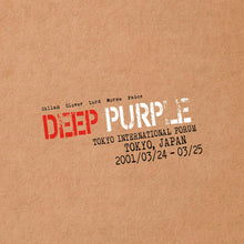 Load image into Gallery viewer, Deep Purple - Live In Tokyo 2001 front compact disc cover artwork.