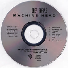 Charger l&#39;image dans la galerie, CD cover of Deep Purple&#39;s &#39;Machine Head&#39; with tracklist on a white background