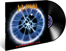 Cargar imagen en el visor de la galería, Vinyl record and cover with 'Def Leppard' and 'Adrenalize' text on a white background