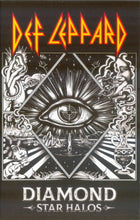 Cargar imagen en el visor de la galería, Def Leppard - Diamond Star Halos cassette tape front cover.