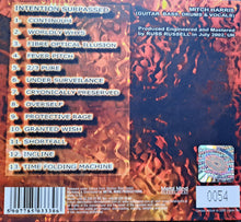 Cargar imagen en el visor de la galería, Album back cover with tracklist and album details on a fiery design