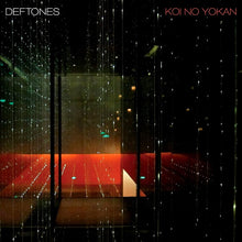 Cargar imagen en el visor de la galería, Album cover art for Deftones - Koi No Yokan featuring a dark, neon-lit room with the band's name and the title 'Koi No Yokan' on the upper part of the image.