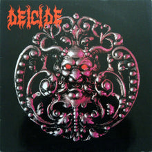 Cargar imagen en el visor de la galería, Album cover with ornate design and 'Deicide' text on a black background