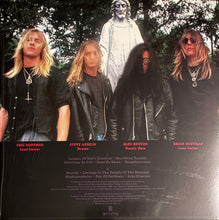 Cargar imagen en el visor de la galería, Four band members with text and album information on a dark background