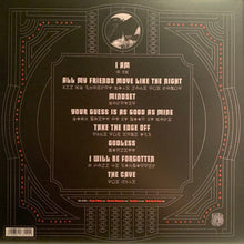 Charger l&#39;image dans la galerie, Vinyl record sleeve with text and decorative elements on a black background