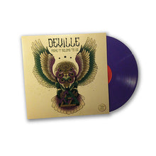 Cargar imagen en el visor de la galería, Record cover art for Deville - Make It Belong To Us featuring a stylized illustration of an owl with intricate details and colorful background.