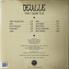 Cargar imagen en el visor de la galería, Back cover of a music album with tracklist and branding on a beige background