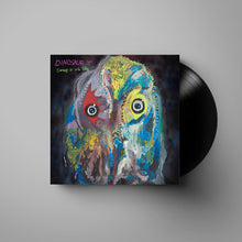Load image into Gallery viewer, Vinyl record with a colorful album cover featuring an owl illustration on a gray background