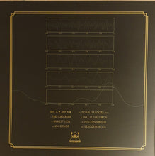 Load image into Gallery viewer, Album cover with technical graphics and text on a dark background