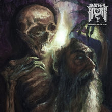 Cargar imagen en el visor de la galería, Cover art for Doctor Smoke album 'Dreamers And The Dead' featuring a graphic of a skeleton reaching out to another with a dark, mystical background.