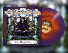 Load image into Gallery viewer, Doomherre|Ordos|Hexjakt|Kaiser - The Four Altars Of Sin colored vinyl record.