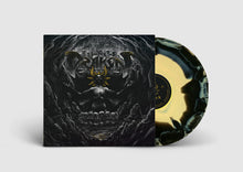 Load image into Gallery viewer, Vinyl record with a dark, artistic cover featuring a skull and text.
