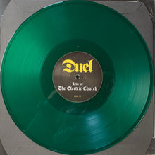 Cargar imagen en el visor de la galería, Duel - Live At The Electric Church green vinyl record.