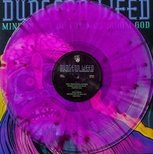 Load image into Gallery viewer, Dungeon Weed purple vinyl record with a black label on a colorful background