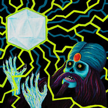 Charger l'image dans la galerie, CD cover art featuring a stylized, eye-catching design with a skull, a crystal, and vibrant, swirling patterns in blue and green.