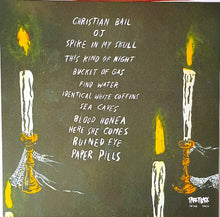 Cargar imagen en el visor de la galería, Album cover with text and candles on a dark background
