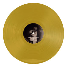 Cargar imagen en el visor de la galería, Gold vinyl record with a black label on a white background