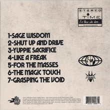 Cargar imagen en el visor de la galería, Album tracklist with text and symbols on a textured beige background