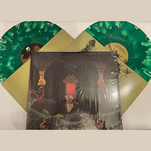 Load image into Gallery viewer, Vinyl record with a colorful green and yellow cover featuring artistic designs.