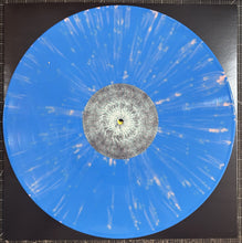 Cargar imagen en el visor de la galería, Vinyl record with blue outer layer and white center