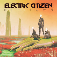 Charger l'image dans la galerie, Album cover for 'Helltown' by Electric Citizen with futuristic人类 and landscape.