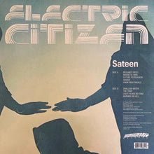 Load image into Gallery viewer, Album cover for &#39;Electric Citizen&#39; by Sateen with silhouettes and text.