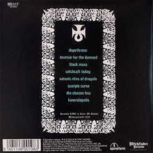 Cargar imagen en el visor de la galería, Album cover with ornate border and text on a black background