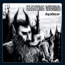 Cargar imagen en el visor de la galería, Album cover for 'dopeahone' by Electric Wizard with a black and white illustration of a figure with horns and a beard.