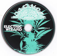 Cargar imagen en el visor de la galería, Disc with 'Electric Wizard' branding and leaf design on a black background
