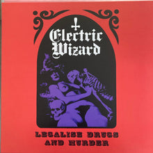 Charger l&#39;image dans la galerie, Album cover for Electric Wizard with purple silhouette and text on a red background