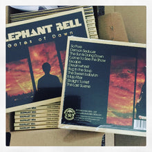 Load image into Gallery viewer, Album covers of Elephant Hell with sunset design and silhouette