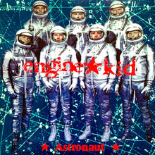 Cargar imagen en el visor de la galería, Group of people in astronaut suits with 'engine kid' and 'Astronaut' text overlay on a starry background.