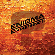 Cargar imagen en el visor de la galería, Album cover with &#39;Enigma Experience&#39; text on an orange textured background