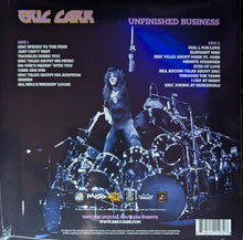 Load image into Gallery viewer, Eric Carr - Unfinished Business picture disc back album cover artwork.